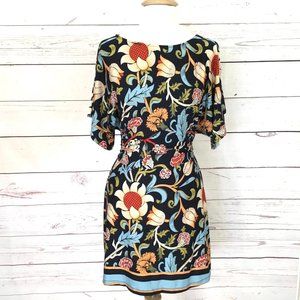 BCBGMaxAzria Women's Mini Dress Sz XS Blue Floral